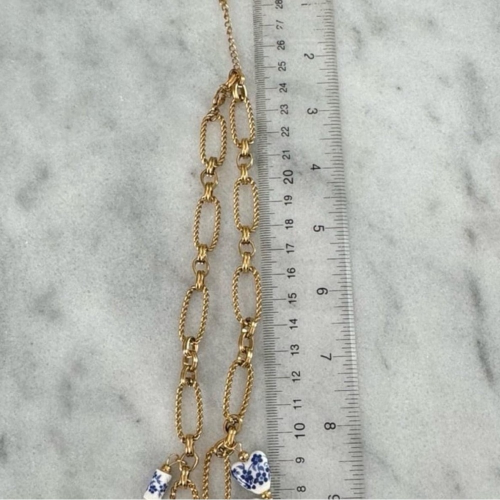 Gold Chain Pink Blue White Pendant Pearl Charm Necklace
Brand New - Picture 3 of 6